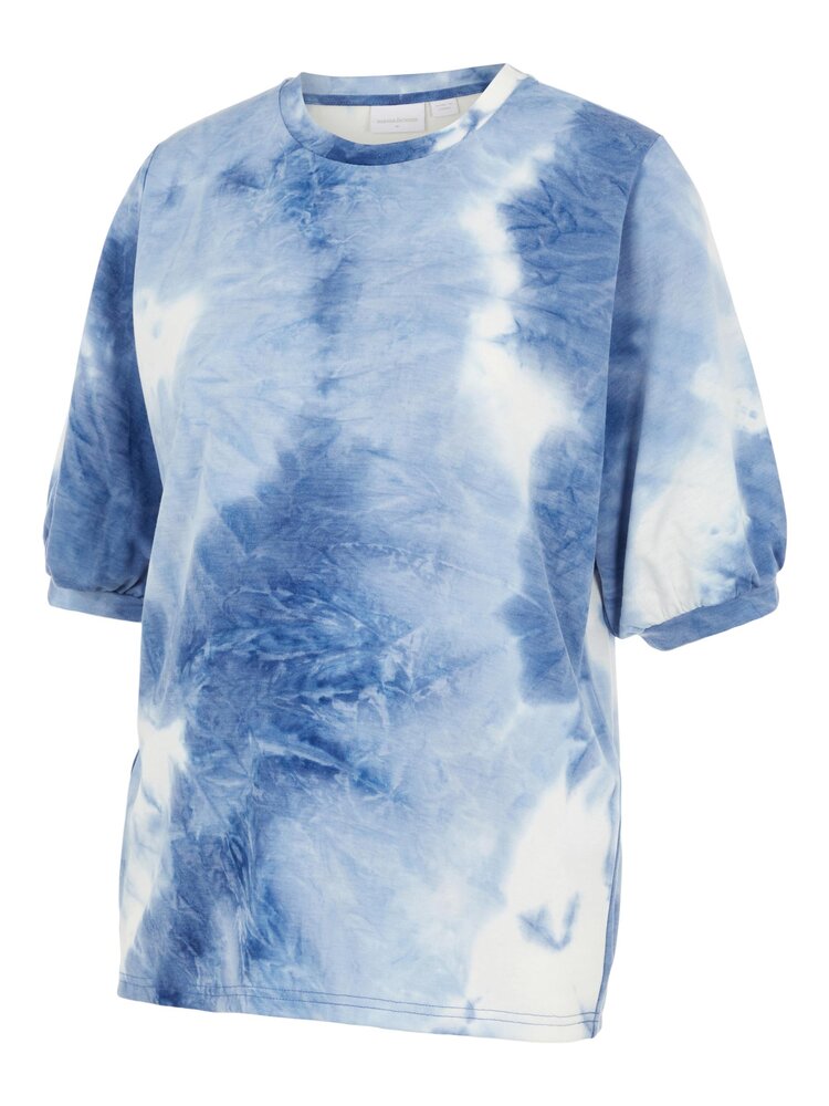 MamaLicious Beth S/S jersey t-shirt - PLACID BLUE M