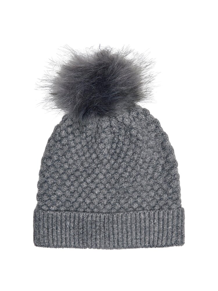 Mille pom pom beanie - GREY - ONE SIZE