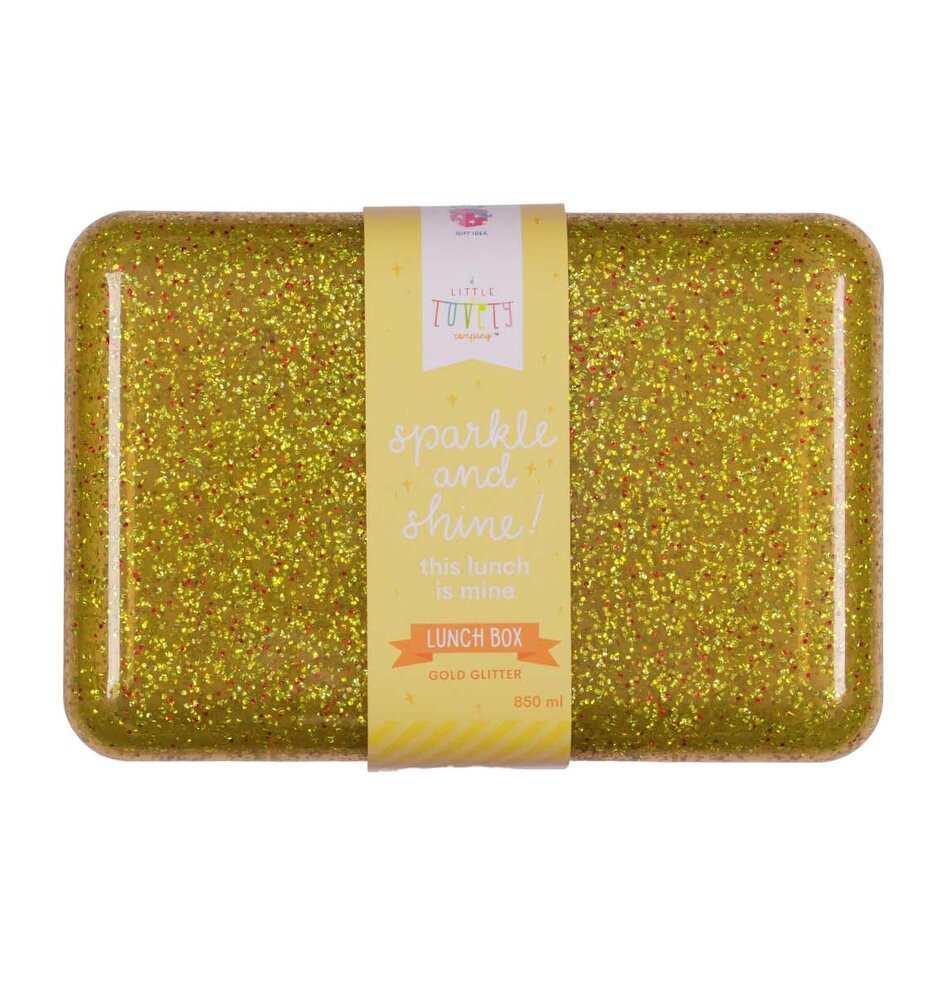 Lunch box - glitter gold