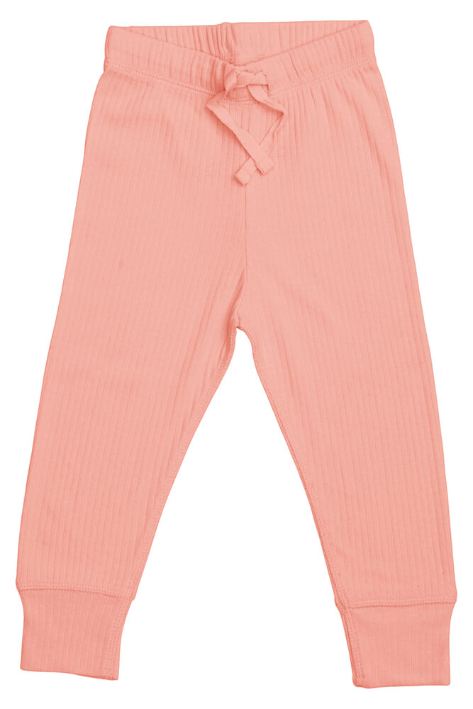 Rib jersey leggings - CORAL - 56