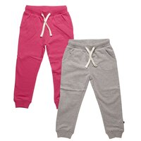 2 Pak Basic Sweatbuks - Pink/Grå/577