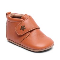 Hjemmesko, Velcro Star - 66 Cognac