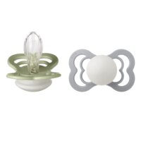 Supreme 2 pk Silicone str. 2 Night - sage/cloud