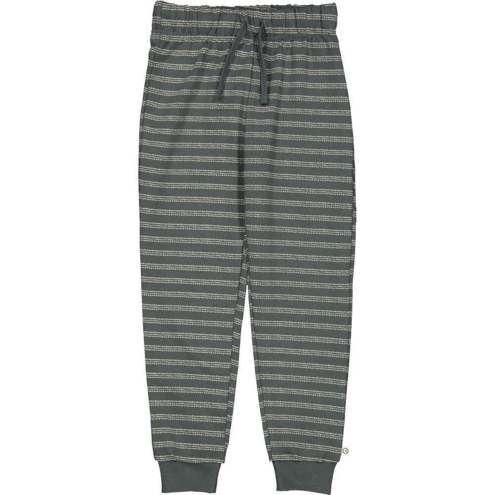 Stripe sweat bukser - Balance green/ Poetry green - 104