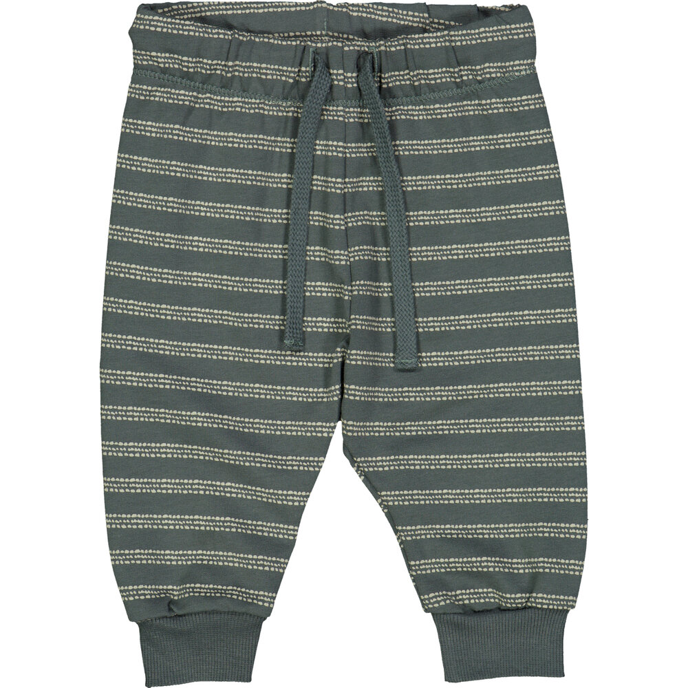 Stripe sweat bukser med striber - Balance green/ Poetry green - 62