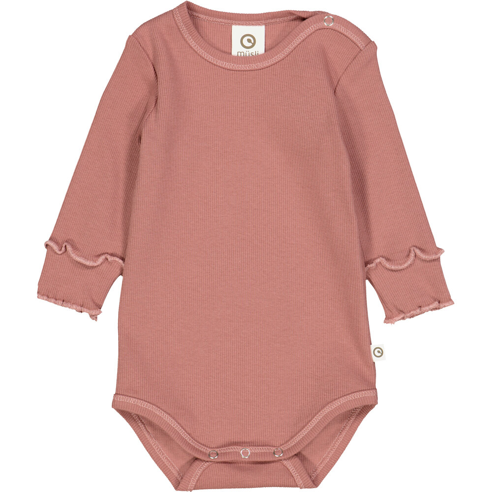 Cozy me rib body med flæser - Daydream - 92