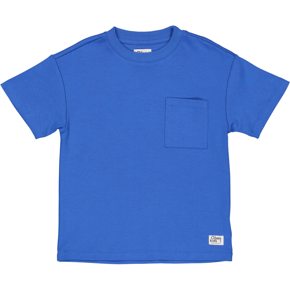 Olsen kids T-shirt med lomme - Palace Blue - 104