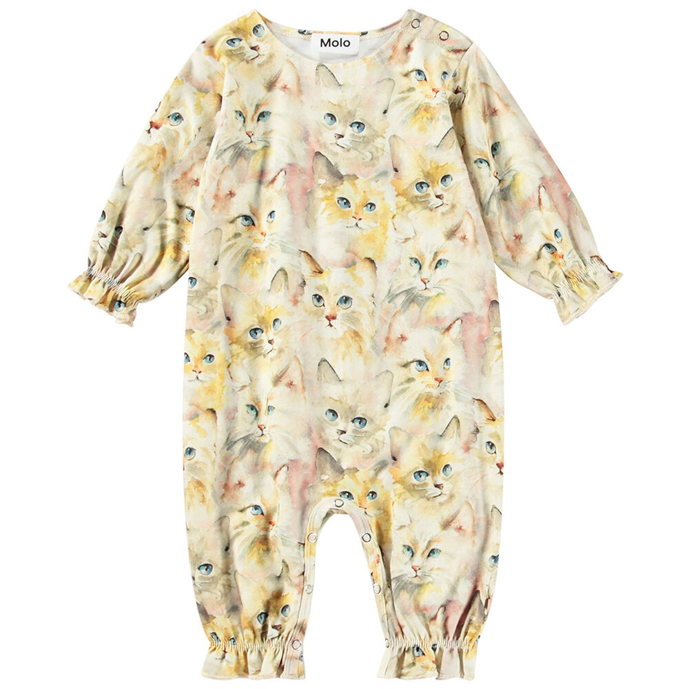 Florina Romper - Aquarelle Cats - 74