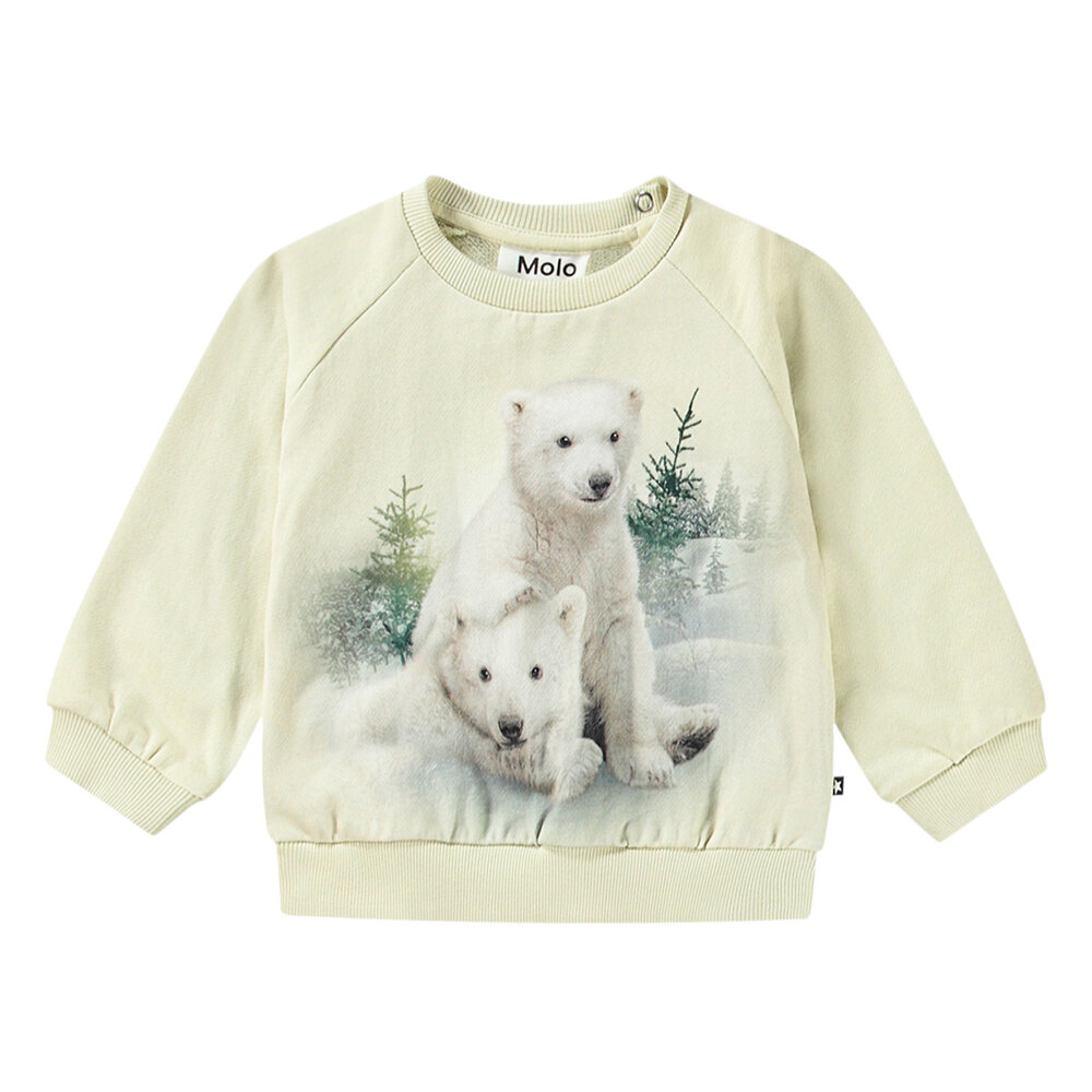 Disc Sweatshirt - Snowy Bear Cubs - 86