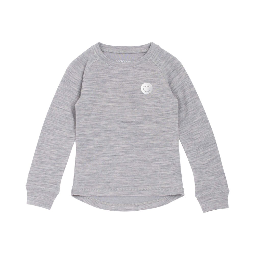 Soft Baselayer Merino Top - Grey/Light Grey - 92