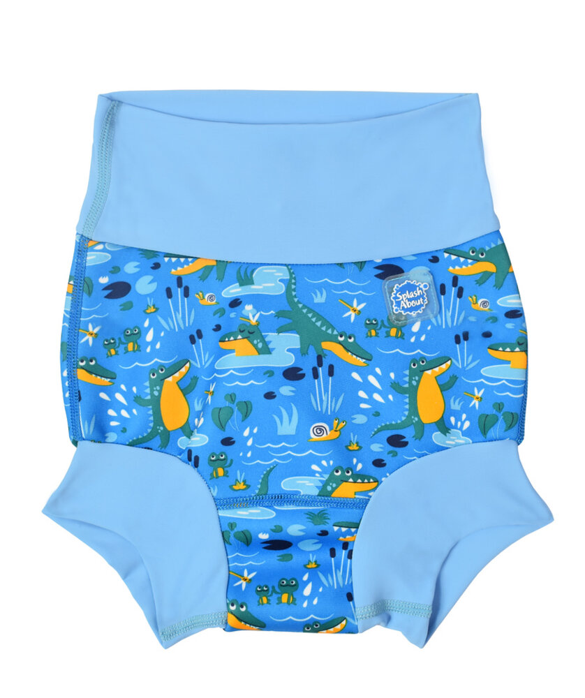 Splash About Happy nappy - Crocodile swamp blue 0-3 MDR.