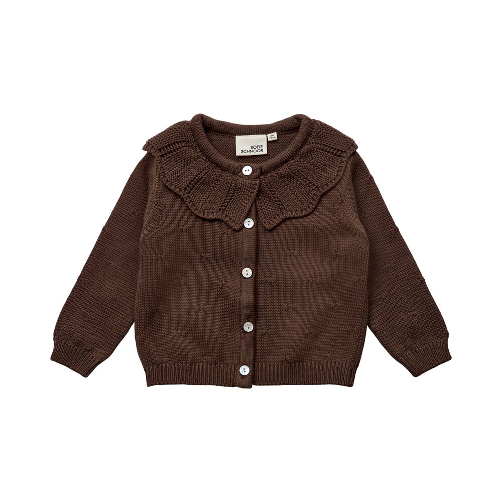 Cardigan - Chocolate brown - 98