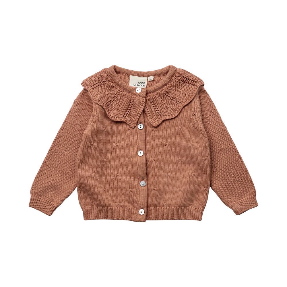 Cardigan - Rosy brown - 74