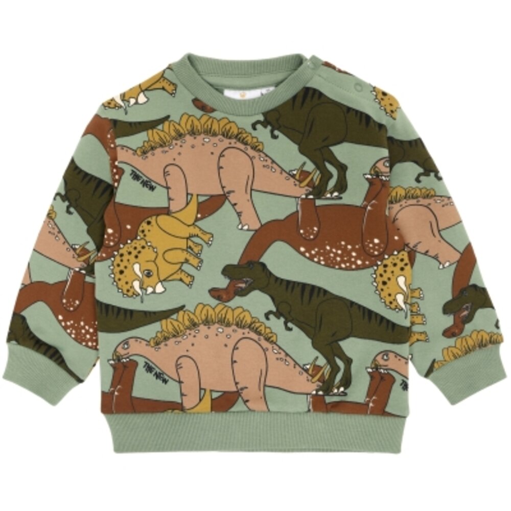 Lee sweatshirt - Hedge Green Dino AOP - 86