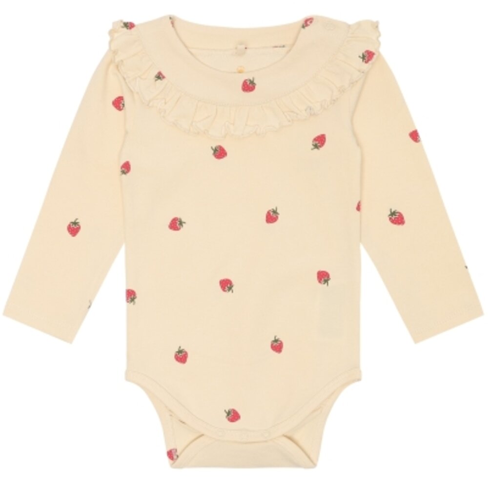 Larawila langærmet body - Angora Strawberry AOP - 56