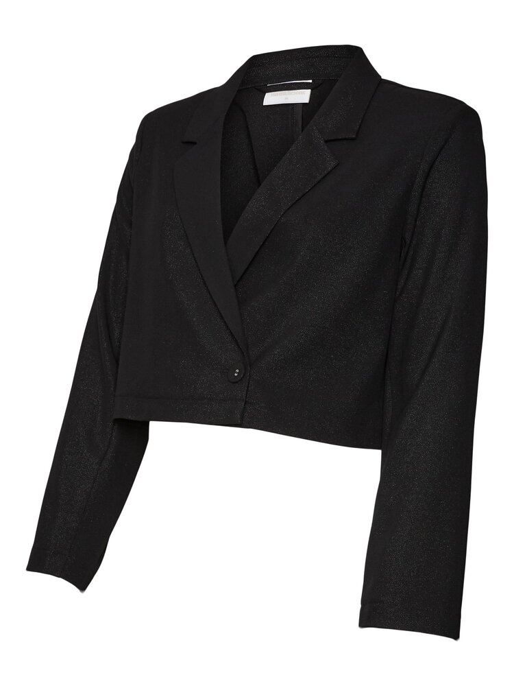 MamaLicious Nini kort glitter blazer - Black XL