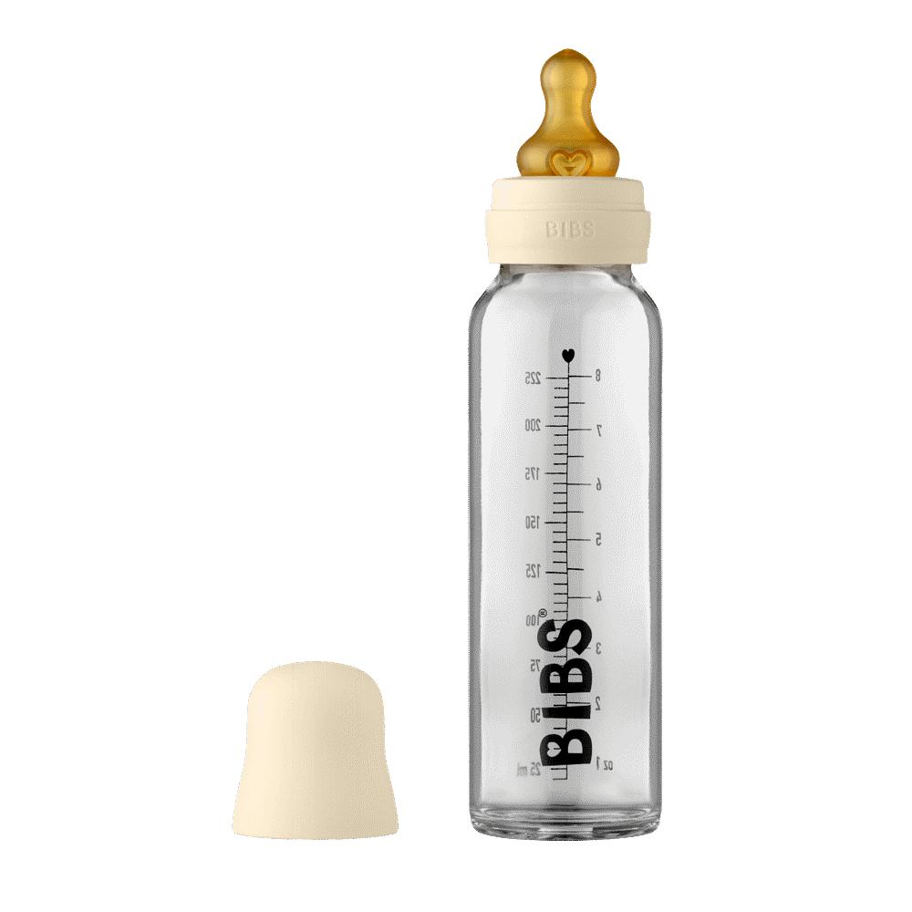 Baby Bottle Glass 225ml. - ivory