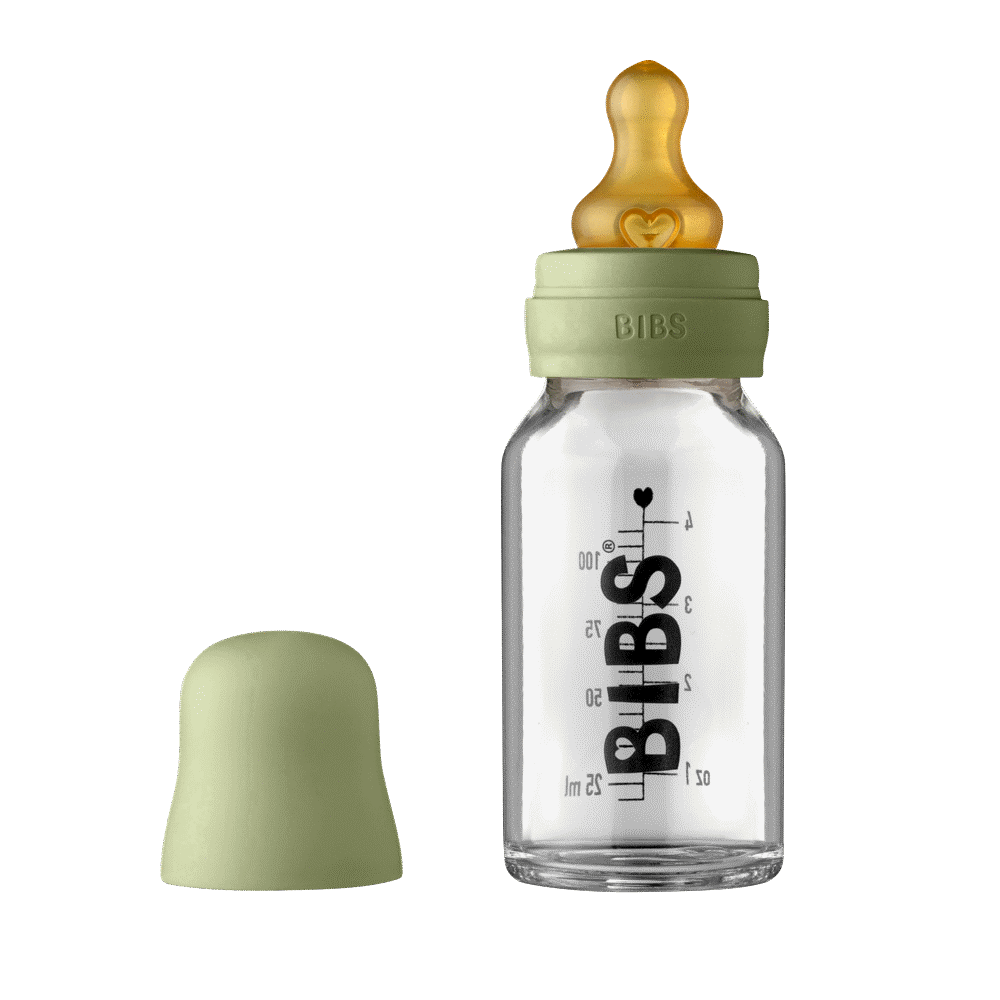 Baby Bottle Glass 110ml. - sage