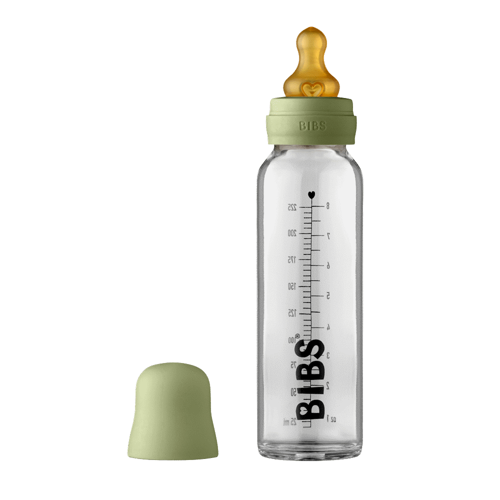 Baby Bottle Glass 225ml. - sage