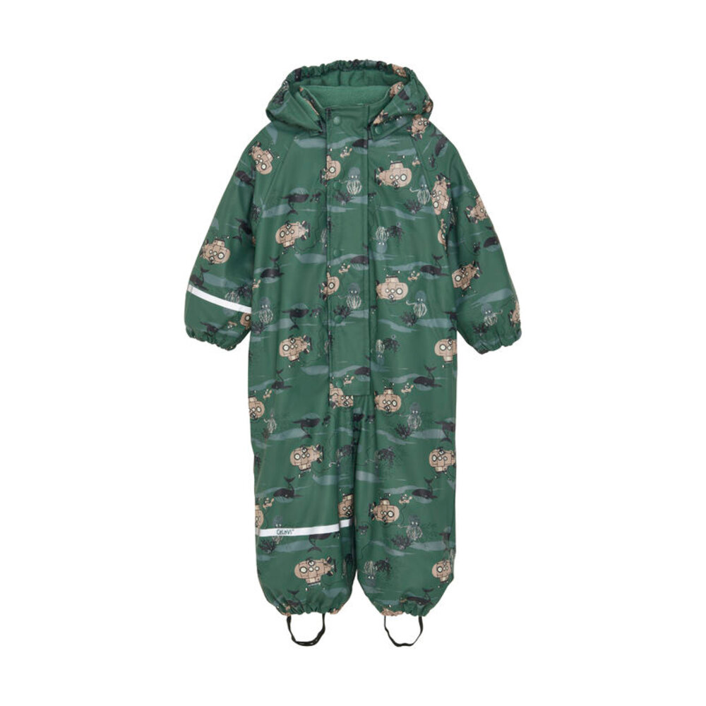 Regndragt m. fleece - Smoke Pine - 80