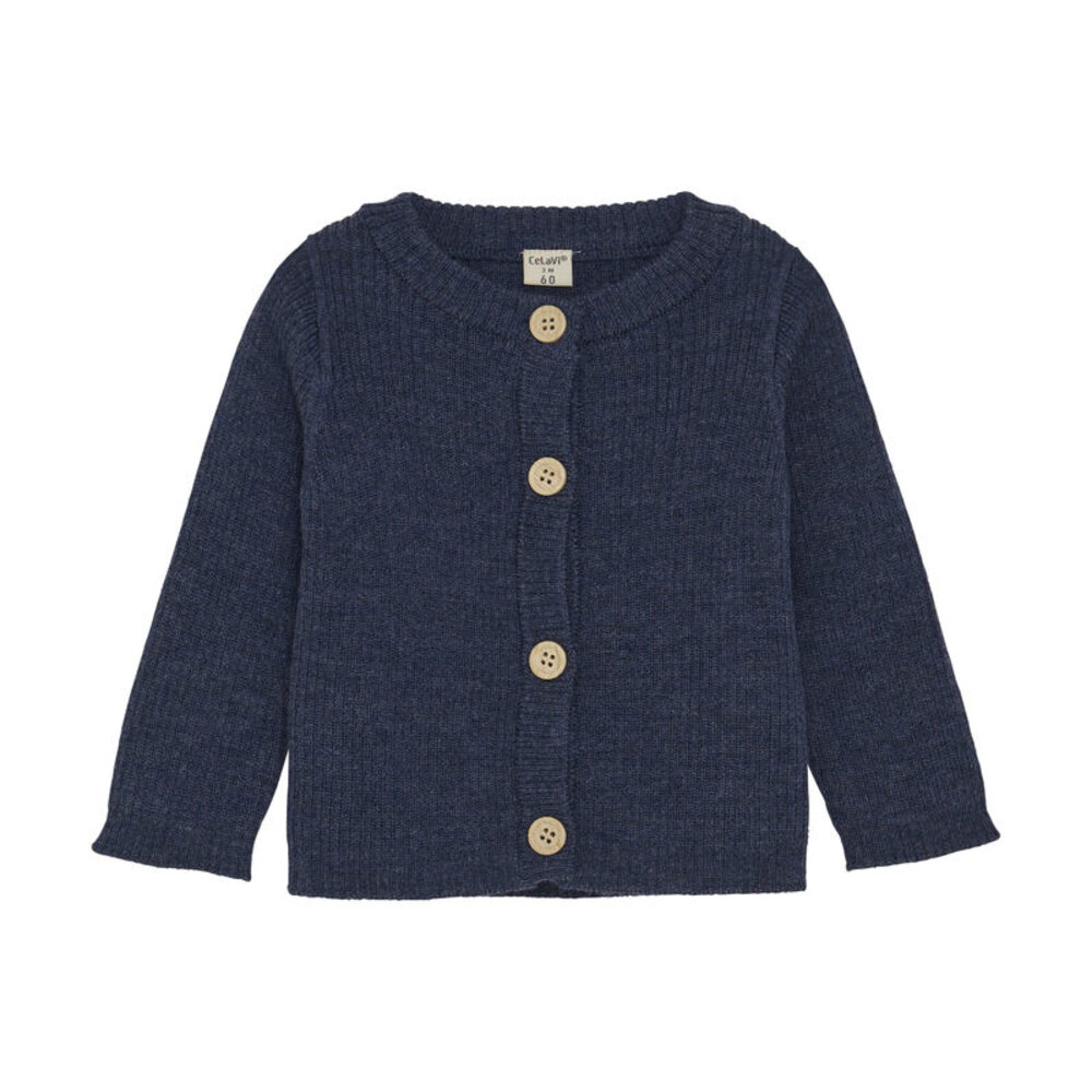 Cardigan - Knitted - Naval Academy Melange - 90