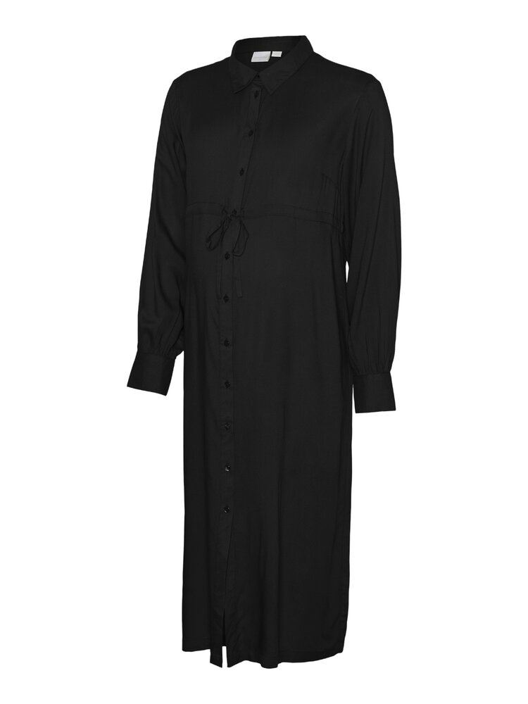 Iman Lia langærmet midi kjole - BLACK - XL