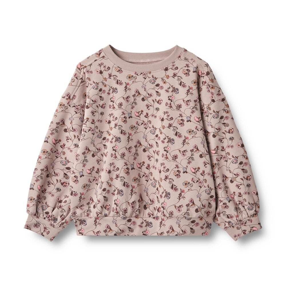 Sweatshirt langærmet Lia - Dry Rose Flower Vine - 116