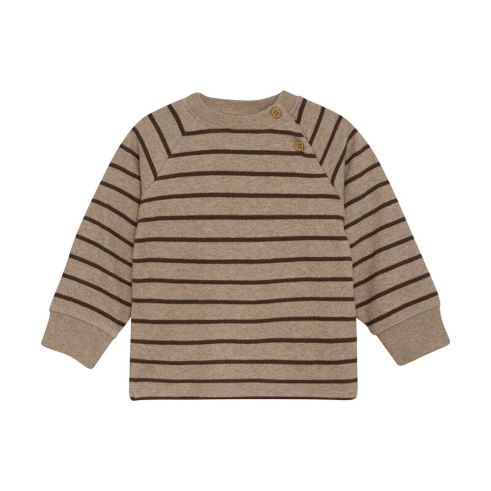 Sweatshirt langærmet Stripe - Pine Bark - 86