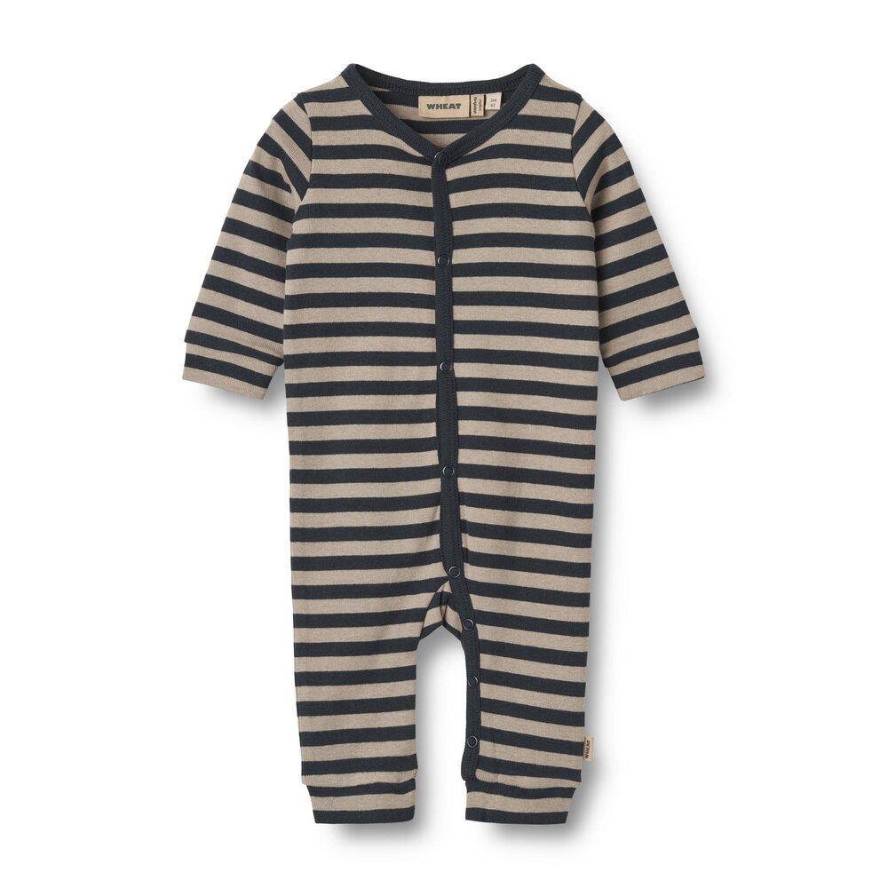 Jumpsuit langærmet Bendji - Navy Stripe - 74