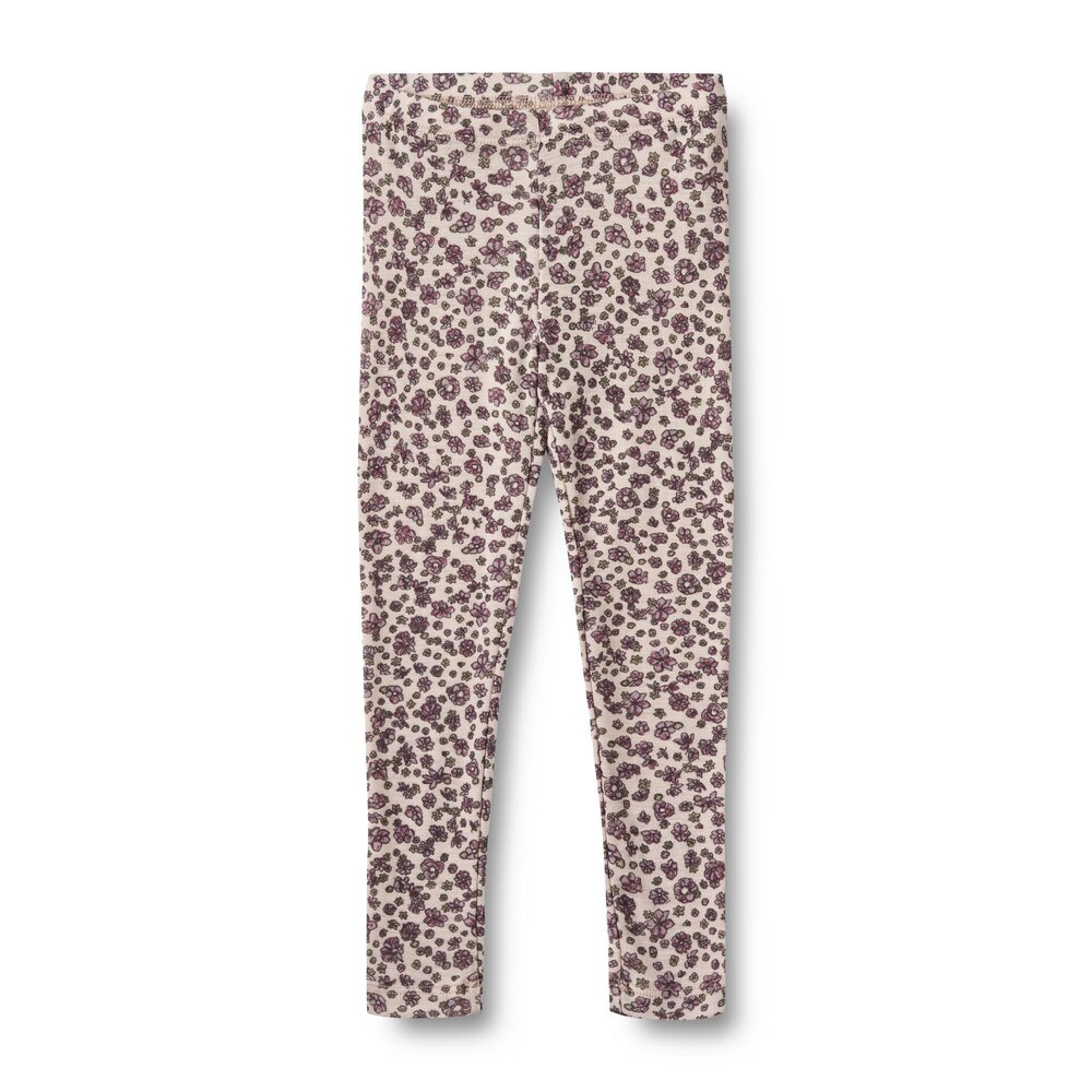 Uld leggings Agi - Autumn Flowers - 116