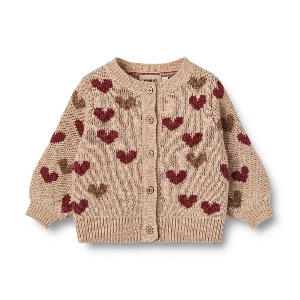 Jacquard cardigan Hearts - - 92