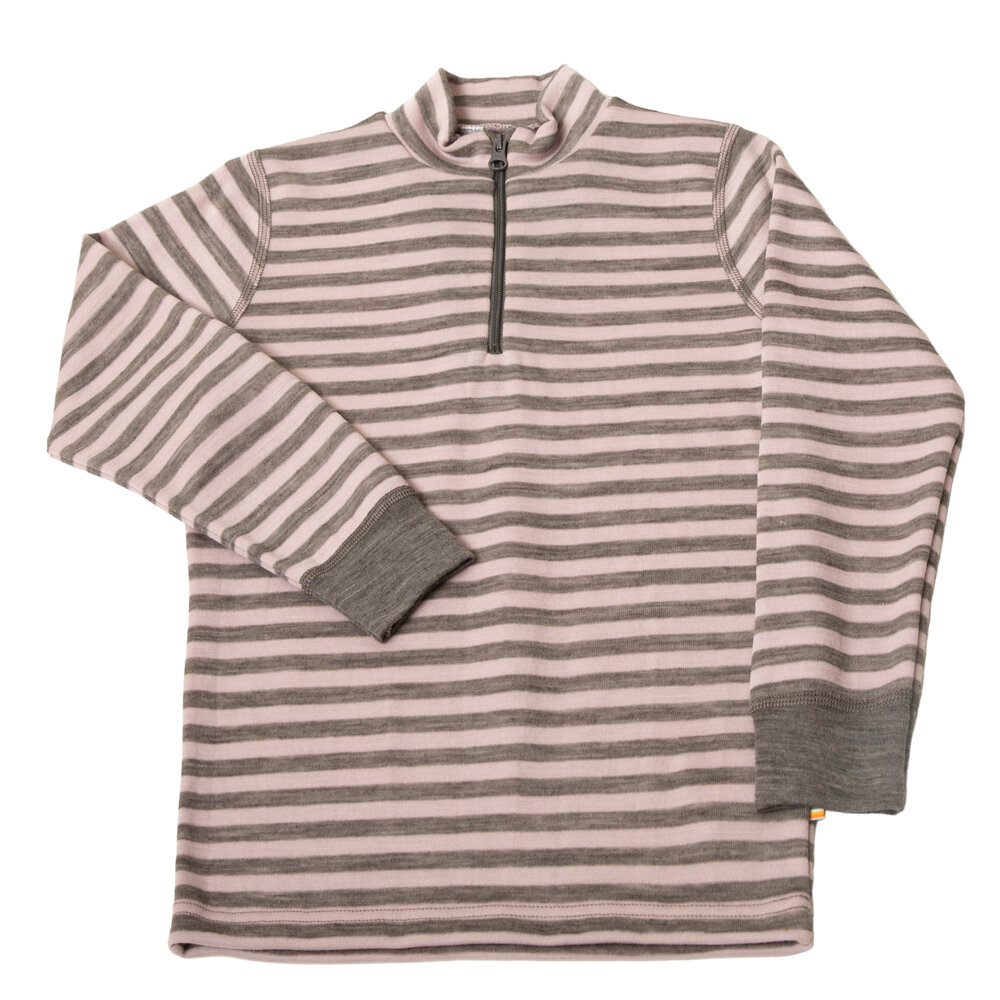 Bluse med lange ærmer - Pink Stripe - 120