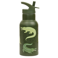 Stainless steel drink bottle: Crocodiles