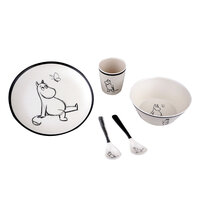 Moomin Melamine 5 pcs Mealtime set