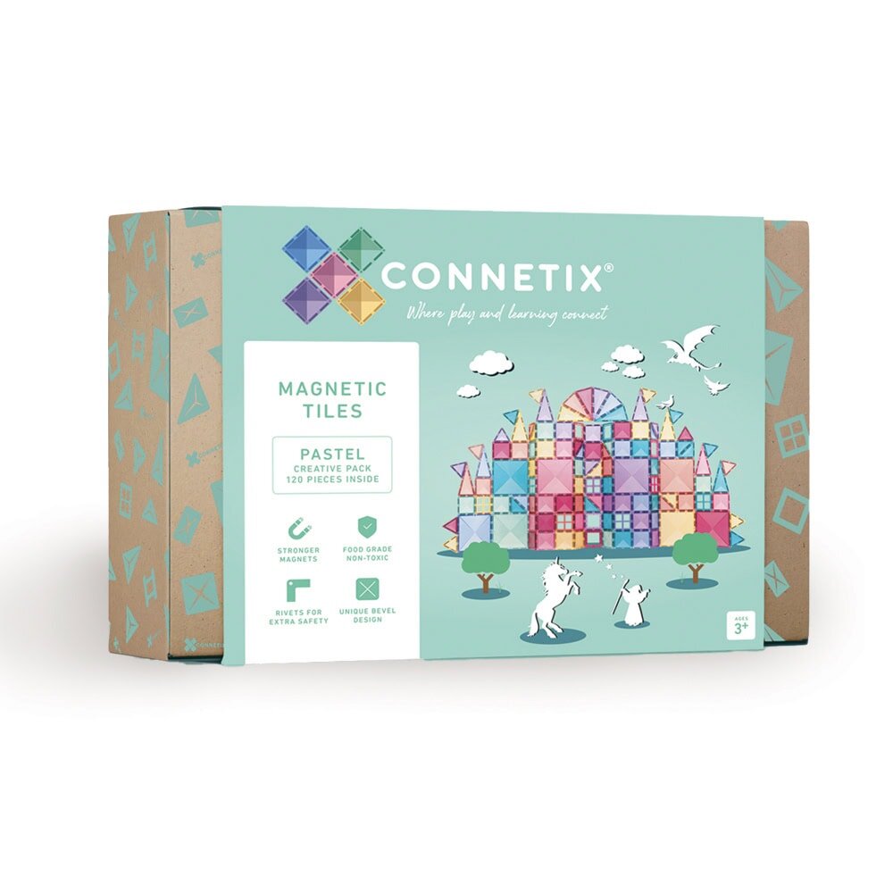 CONNETIX Creative Pack - magnetsÃ¦t 120 dele pastel