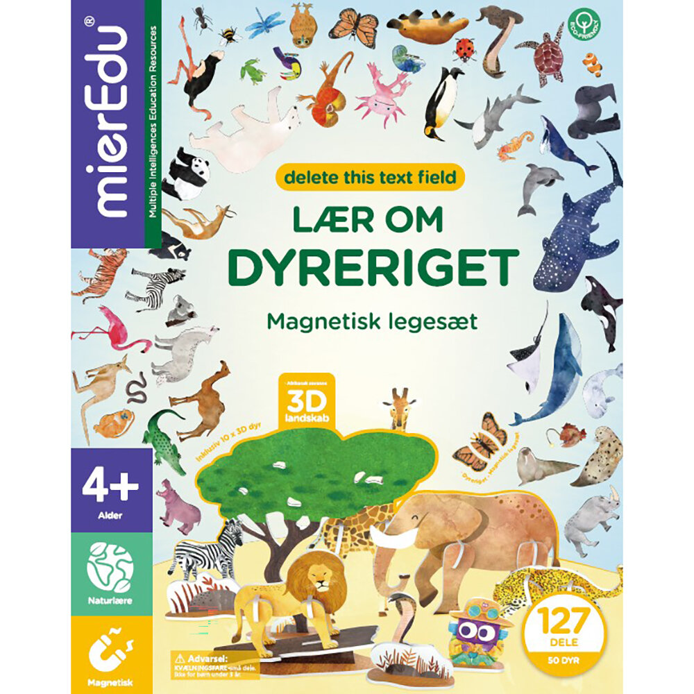 Magnetisk legesæt - Lær om dyreriget