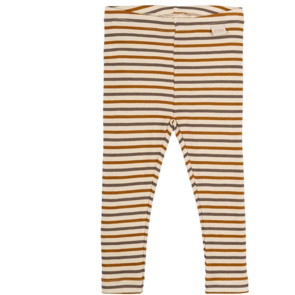 PETIT PIAO Leggings - Chocolate brown/golden sun/dark off white 62