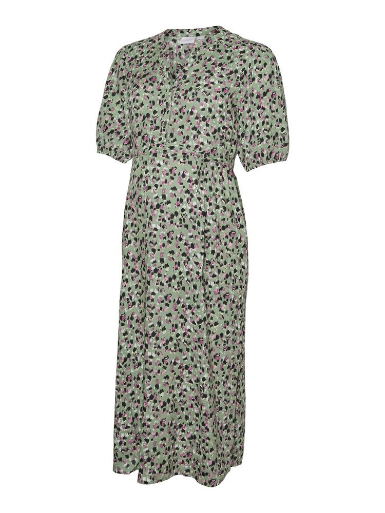 Mercy lia 2/4 midi kjole - hedge green - M