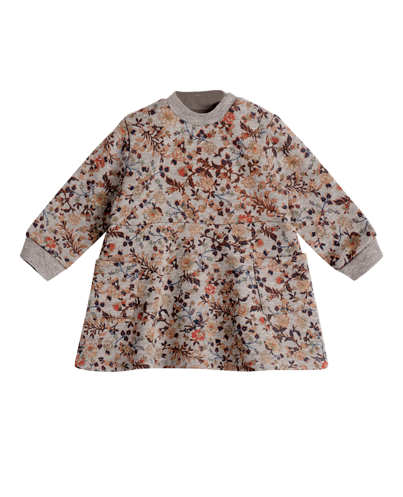 Abby kjole - PRINT BEIGE/MULTICOLOUR - 80