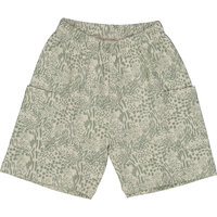 Leopard printet cargo shorts - Soft green/ Poetry green