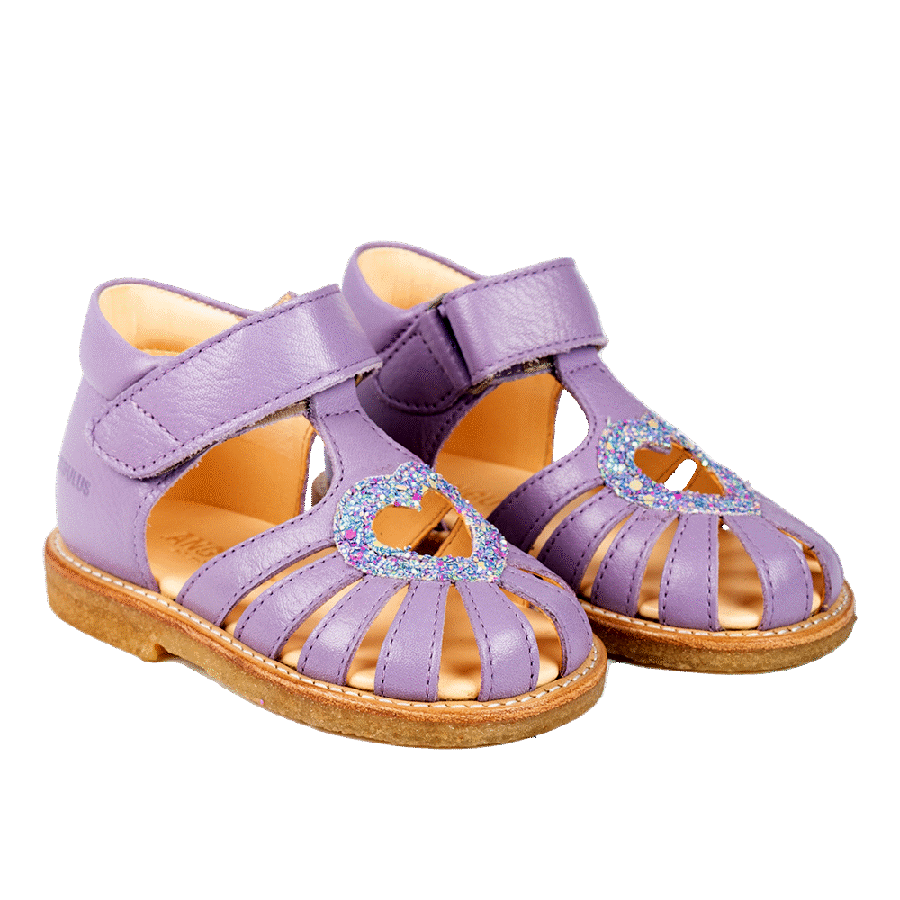 Hjertesandal med glitter - Lilac/Confetti Glitter - 22