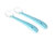 Silicone spoon - aquamarine 2-pack