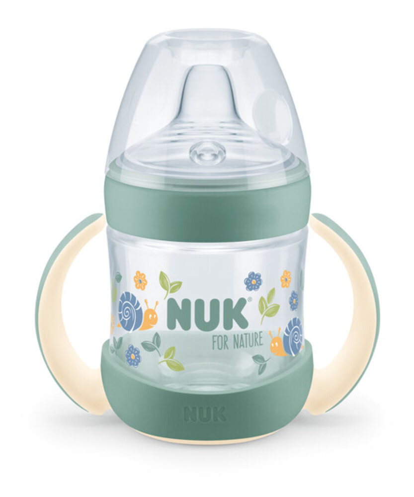 NUK for Nature Learner Bottle Silicon - Grøn