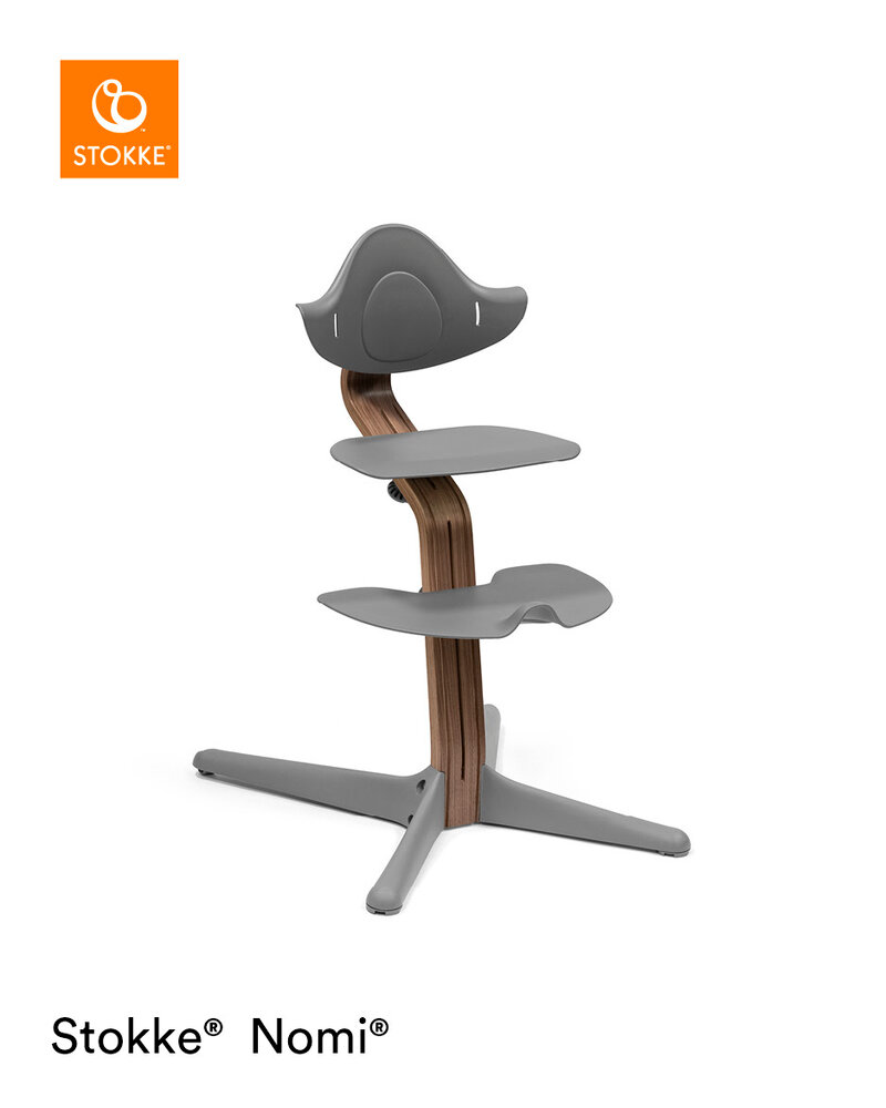 Stokke Nomi Stol - walnut grey