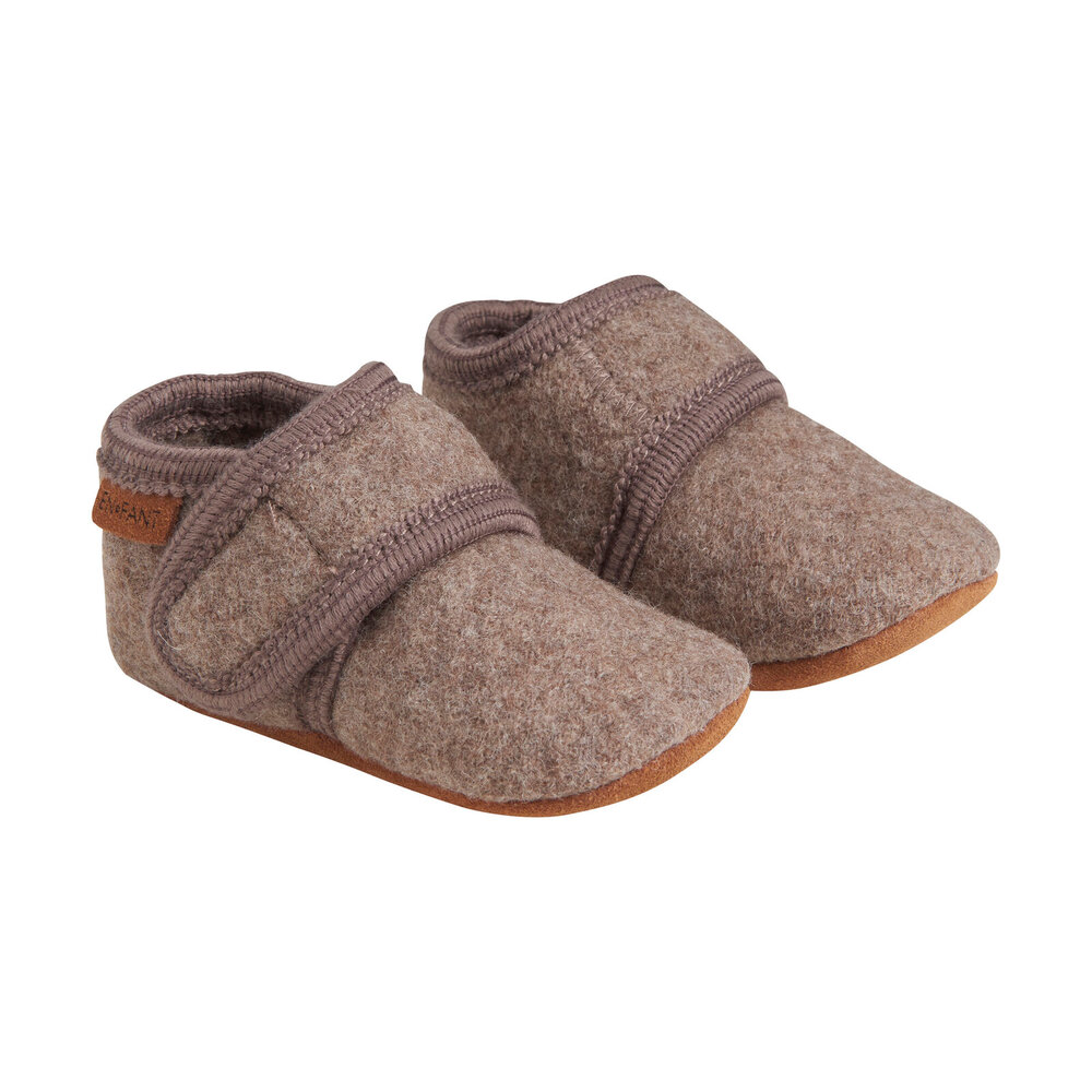 Baby wool slippers - Walnut - 21-22