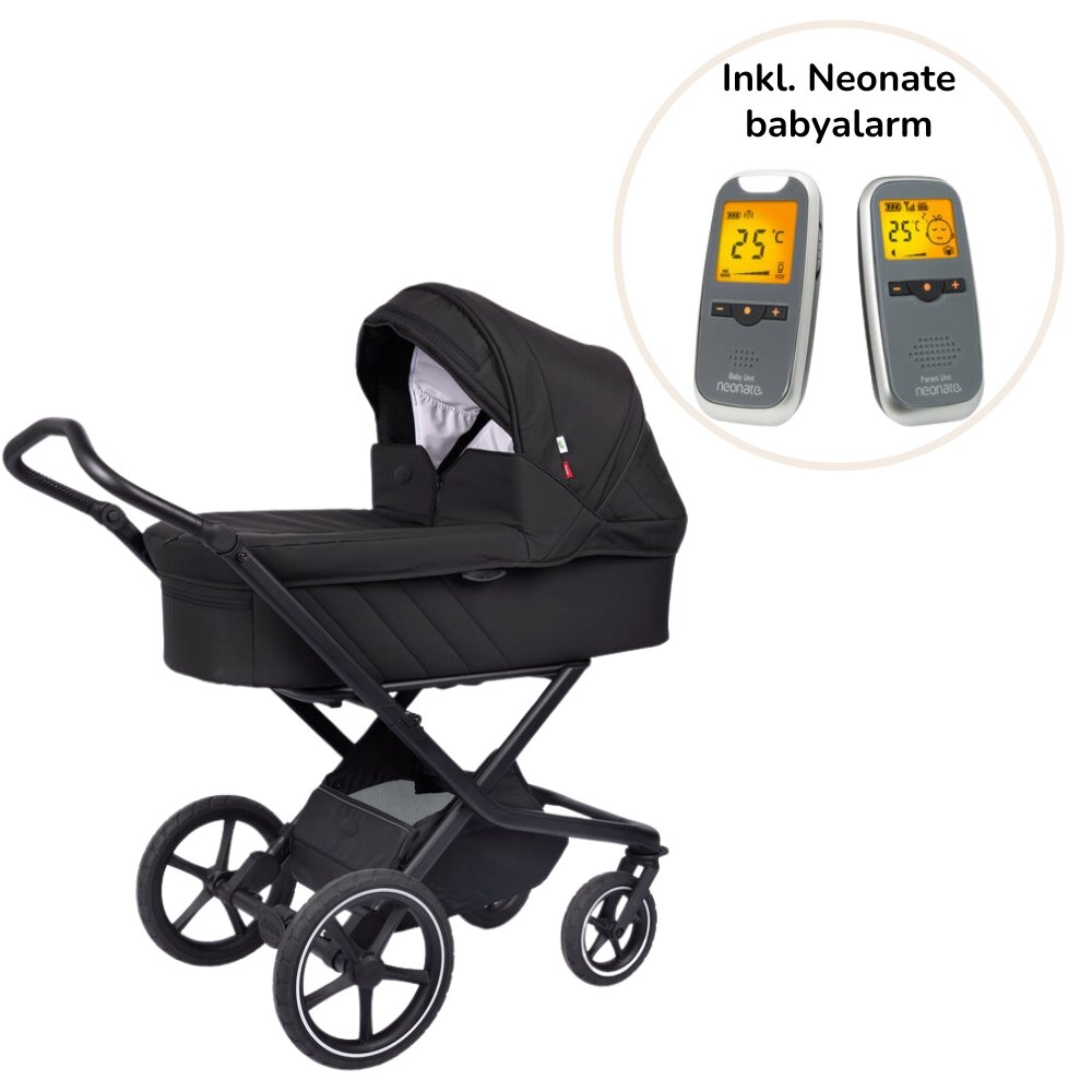 Vida 2 barnevogn - black inkl. Neonate BC-5700D