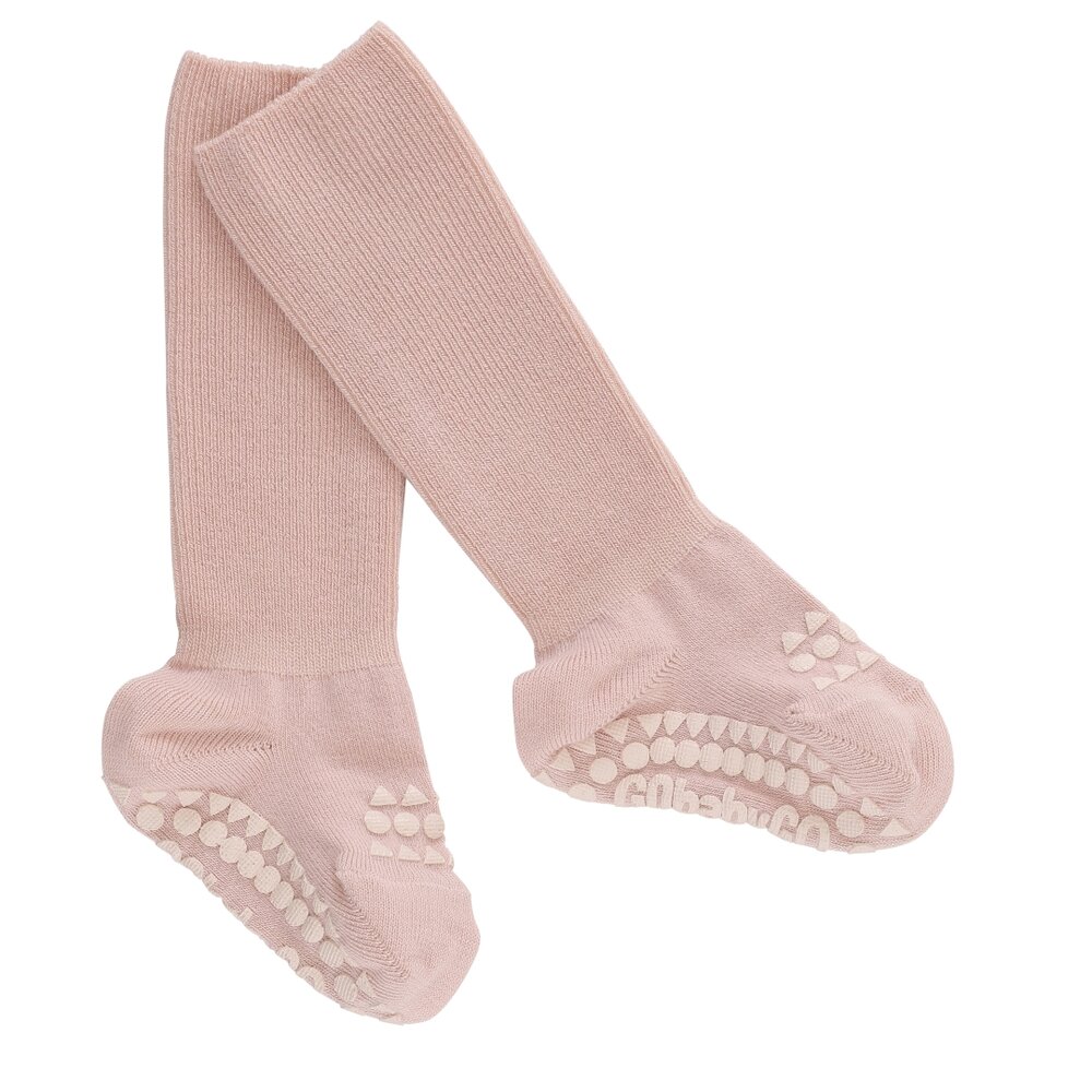 Skridsikre Strømper Bambus - SOFT PINK - 2-3 ÅR