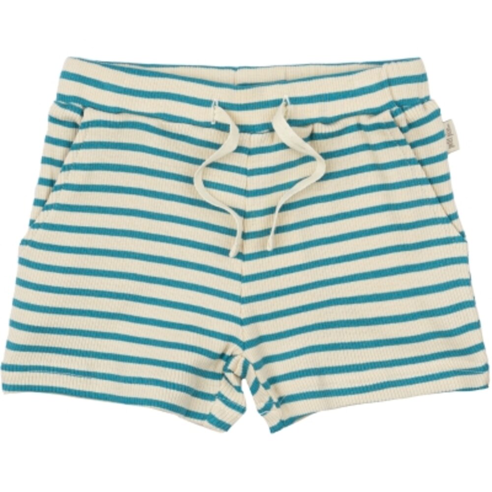 Shorts striber - TURQ/WHITE - 110