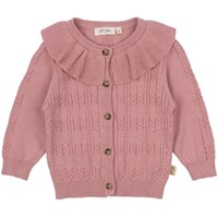 Cardigan Strik Cabel Collar - BRIGHTROSE