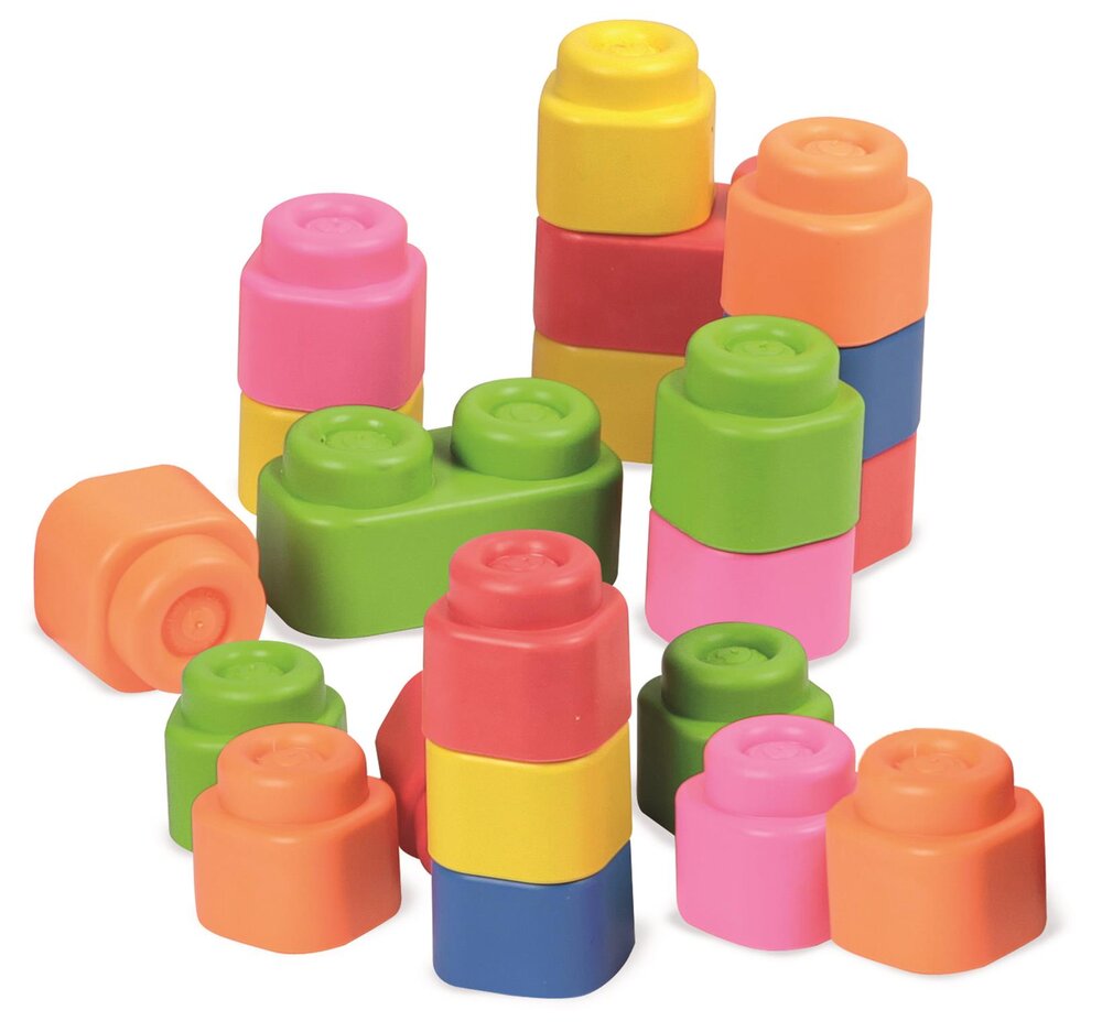 Soft stacking blocks - BAG 48 PCS